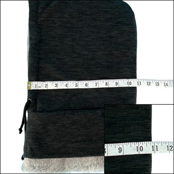 Soft Furry Hooded Head and Neck Warmer Faux Fur Drawstring - Picture 13 of 14